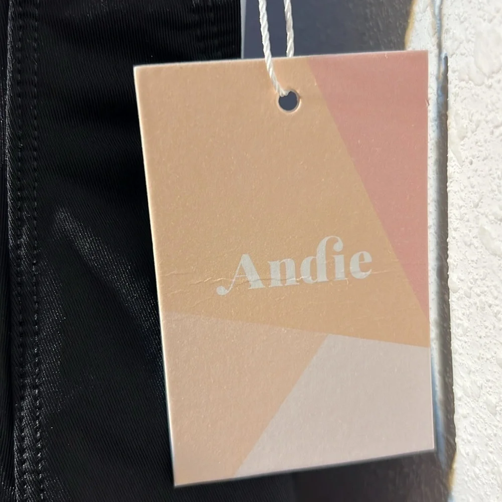 Andie Womens Black Tulum One Piece Swimsuit Beach Size XL